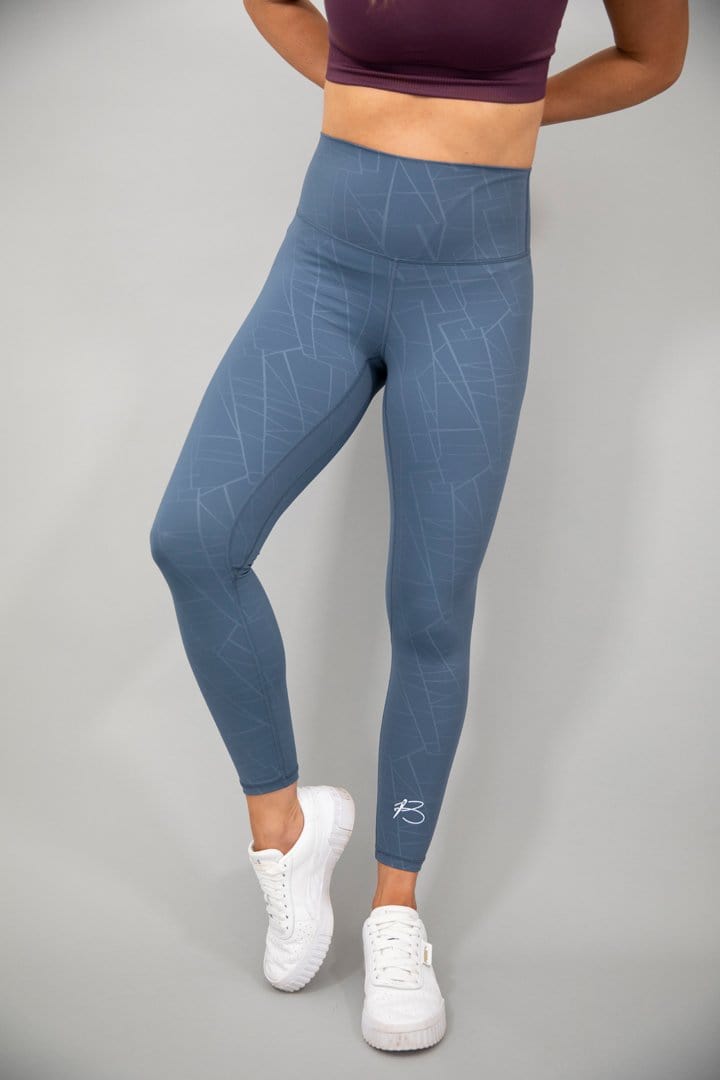 botthms botthms Blue Power Stripe Seamless Leggings Leggings